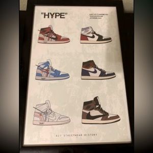 Of-White rare limited drop air jordan 1 poster